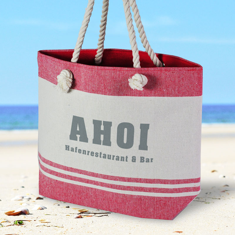 AHOI - Strandtaschen aus Canvas, maritime Taschen 