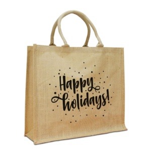 Jutetasche Happy Holidays, Natur