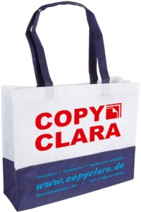 Non woven Tasche zweifarbig