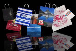 Papiertaschen Mit Gedrehter Kordel