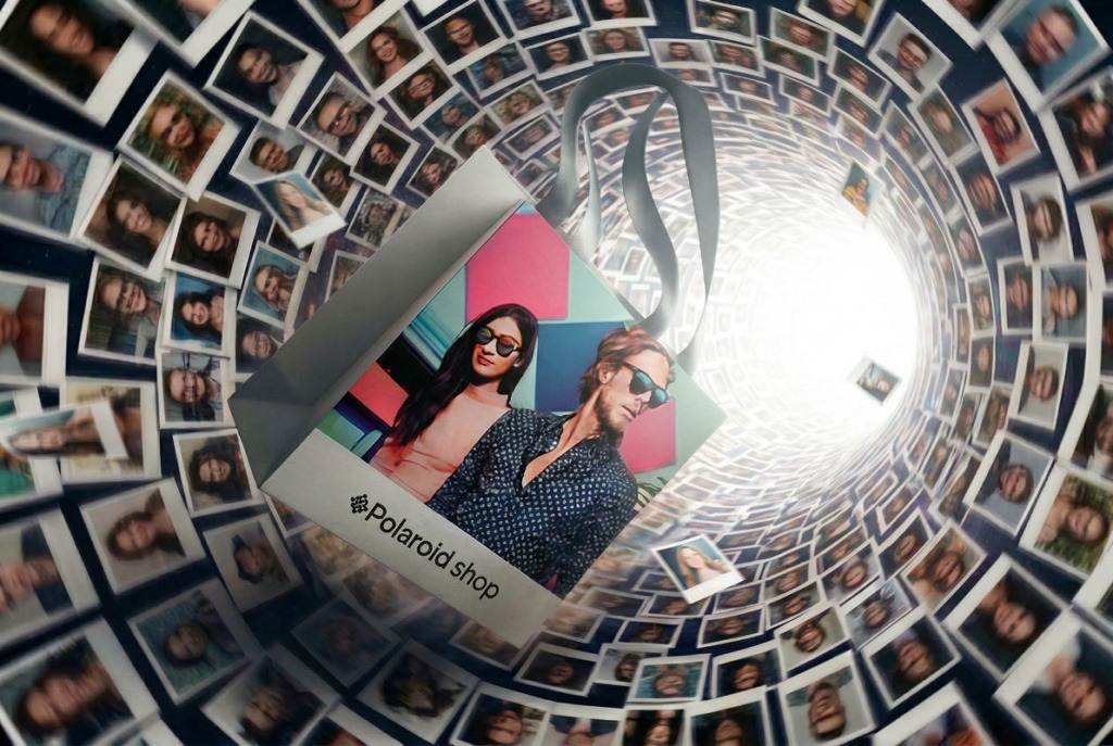 Papiertasche, klein, Nylonband