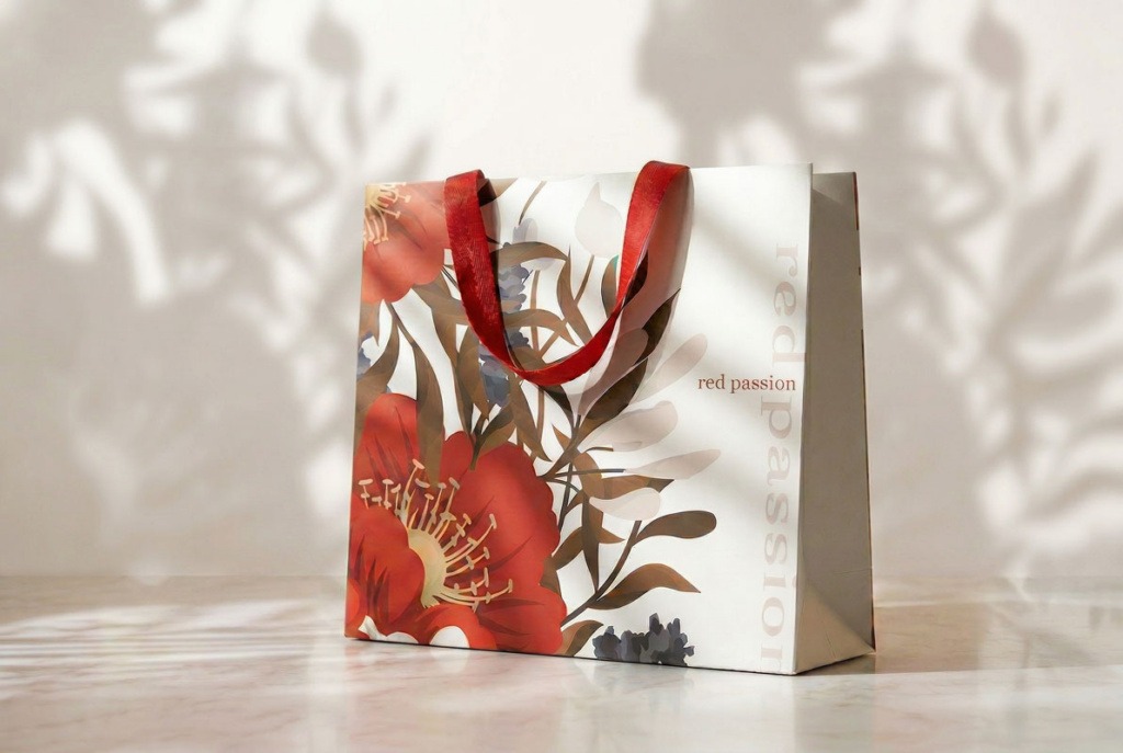 Papiertasche Nylonband