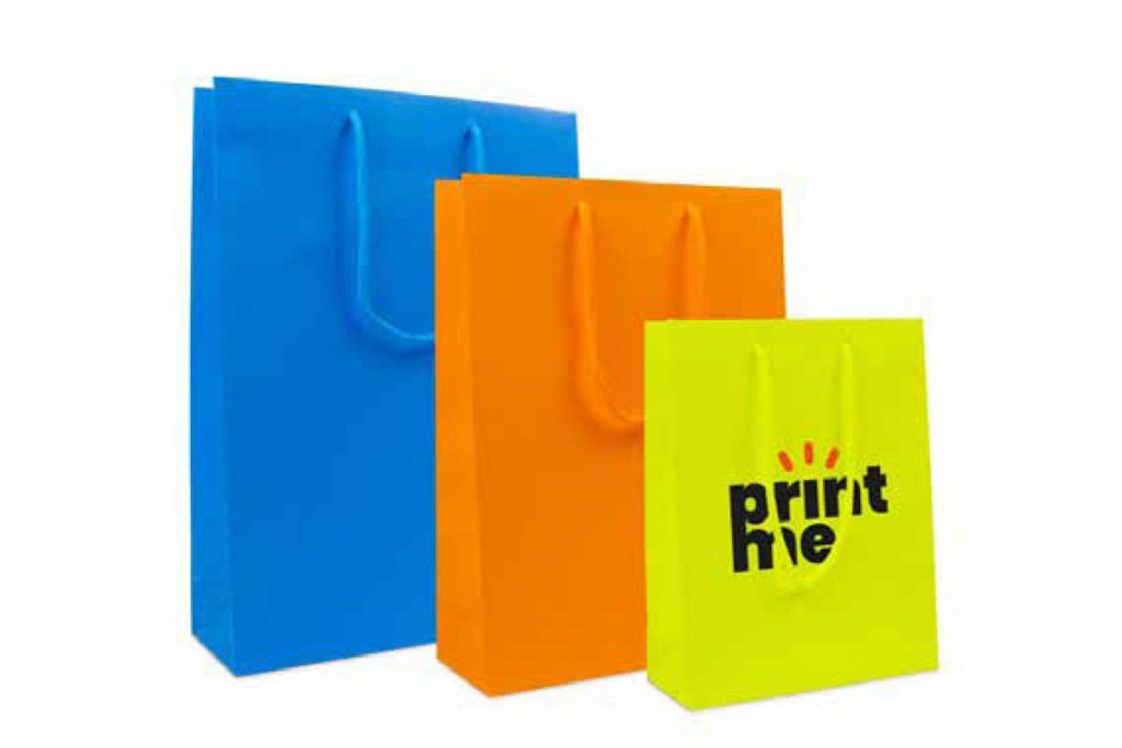 Papiertaschen-neon | Tragetaschen bedrucken