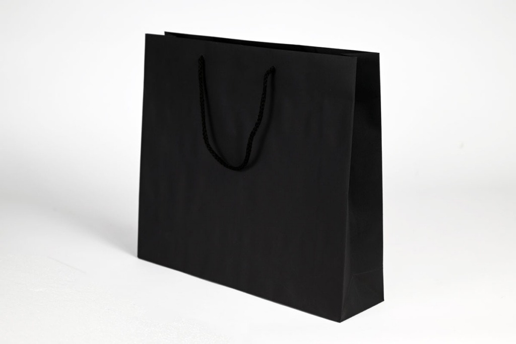 schwarze-Papiertasche-gross | Tragetaschen bedrucken